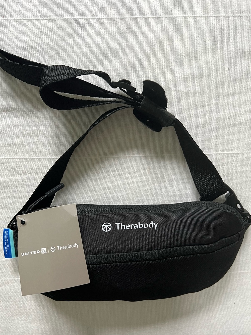 THERABODY United Airlines Flight Travel Bag Waist Pack Eye Mask Etc NEW Polaris
